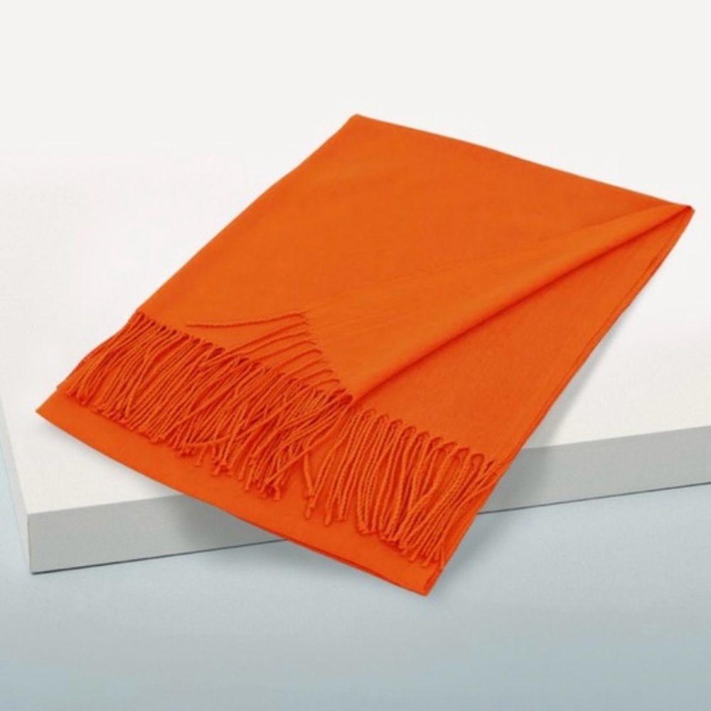 Pashmina Orange or Black Scarf shawl
